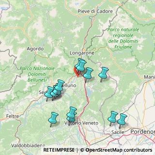 Mappa Località Lastreghe, 32014 Ponte nelle Alpi BL, Italia (15.10786)