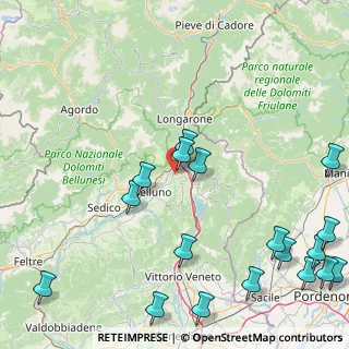 Mappa Località Lastreghe, 32014 Ponte nelle Alpi BL, Italia (23.69333)