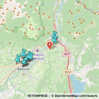 Mappa Località Lastreghe, 32014 Ponte nelle Alpi BL, Italia (4.31636)