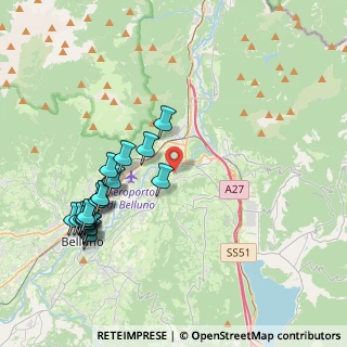 Mappa Località Lastreghe, 32014 Ponte nelle Alpi BL, Italia (4.3355)