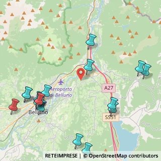 Mappa Località Lastreghe, 32014 Ponte nelle Alpi BL, Italia (5.79111)