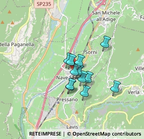 Mappa Via SS. Fabiano e Sebastiano, 38010 Nave San Rocco TN, Italia (1.0825)