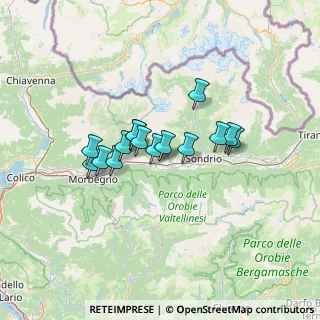 Mappa Via spinedi, 23010 Berbenno di Valtellina SO, Italia (9.558)