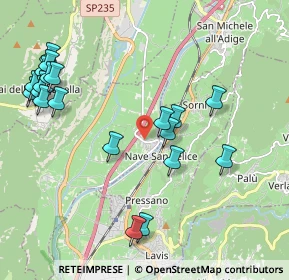 Mappa Via I Maggio, 38010 Nave San Rocco TN, Italia (2.3265)