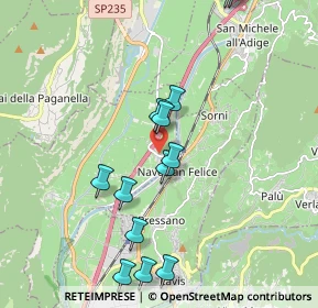 Mappa Via I Maggio, 38010 Nave San Rocco TN, Italia (2.07308)