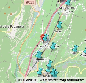 Mappa Via I Maggio, 38010 Nave San Rocco TN, Italia (2.86588)