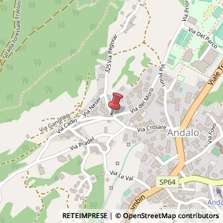 Mappa Via Cadin, 1, 38010 Andalo, Trento (Trentino-Alto Adige)