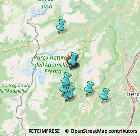 Mappa Via Salet, 38080 Carisolo TN, Italia (9.62636)