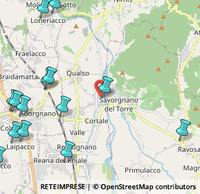 Mappa Via Rosta Ferracina, 33010 Reana del Rojale UD, Italia (3.08)