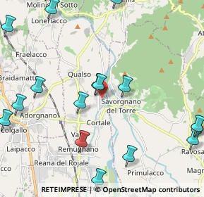 Mappa Via Rosta Ferracina, 33010 Reana del Rojale UD, Italia (2.9925)