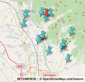 Mappa Via Rosta Ferracina, 33010 Reana del Rojale UD, Italia (3.49867)