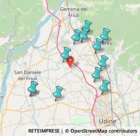 Mappa 33010 Colloredo di Monte Albano UD, Italia (7.25417)