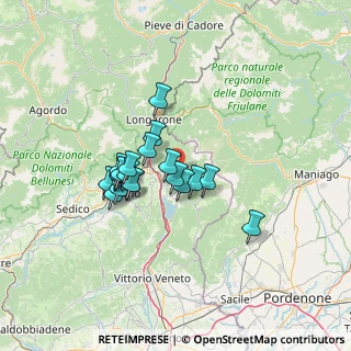 Mappa Pieve D'alpago, 32010 Alpago BL, Italia (10.051)