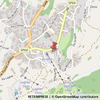 Mappa Via Rindole, 1, 38010 Andalo, Trento (Trentino-Alto Adige)