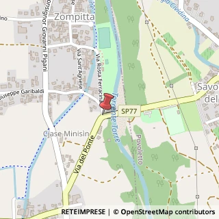 Mappa Via del Ponte (Zompitta),  2, 33010 Reana del Rojale, Udine (Friuli-Venezia Giulia)