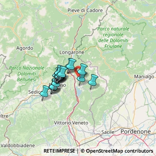 Mappa Via Mazzucchi, 32014 Ponte nelle Alpi BL, Italia (9.3)