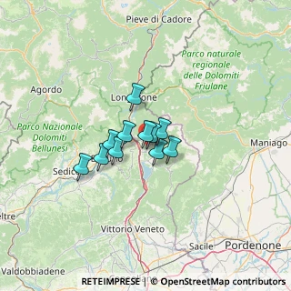Mappa Via Mazzucchi, 32014 Ponte nelle Alpi BL, Italia (7.28909)