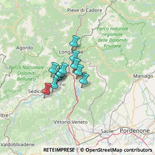 Mappa Via Mazzucchi, 32014 Ponte nelle Alpi BL, Italia (8.52333)
