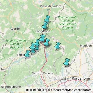 Mappa Via Mazzucchi, 32014 Ponte nelle Alpi BL, Italia (10.732)