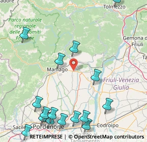 Mappa Via Maniago, 33090 Arba PN, Italia (22.63375)