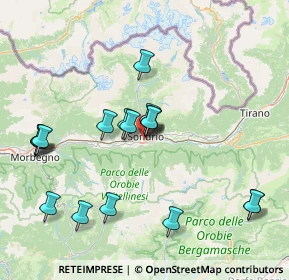 Mappa Via Meriggio, 23100 Sondrio SO, Italia (15.28556)
