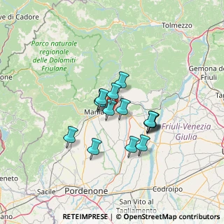 Mappa Via Spilimbergo, 33092 Fanna PN, Italia (9.44533)