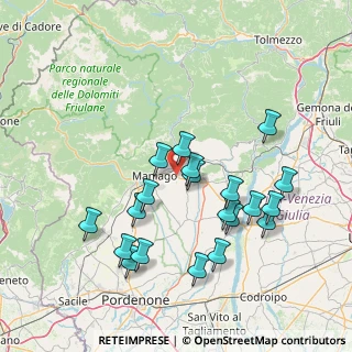 Mappa Via Spilimbergo, 33092 Fanna PN, Italia (14.973)