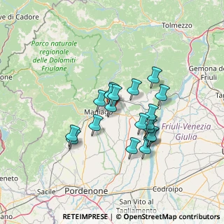 Mappa Via Spilimbergo, 33092 Fanna PN, Italia (10.61632)
