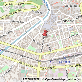 Mappa Via Antonio Caimi, 27, 23100 Sondrio, Sondrio (Lombardia)