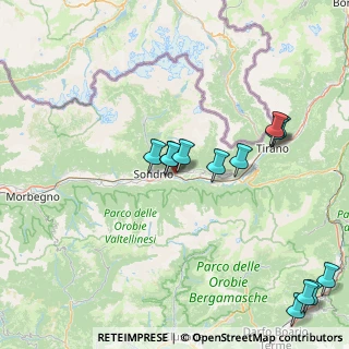 Mappa Via Stelvio, 23020 Poggiridenti SO, Italia (18.13385)