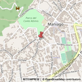 Mappa Via Umberto I, 69, 33085 Maniago, Pordenone (Friuli-Venezia Giulia)