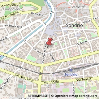 Mappa Via Antonio Caimi, 23100 Sondrio, Sondrio (Lombardia)