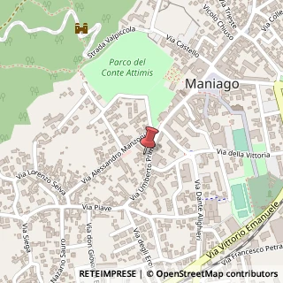 Mappa Via Umberto Ⅰᴼ, 87, 33085 Maniago, Pordenone (Friuli-Venezia Giulia)