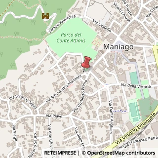 Mappa Via A. Manzoni, 2, 33085 Maniago, Pordenone (Friuli-Venezia Giulia)