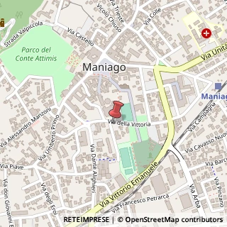 Mappa Viale della Vittoria, 7, 33085 Maniago, Pordenone (Friuli-Venezia Giulia)