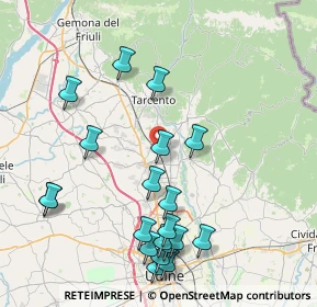Mappa Via dei Valentinis, 33019 Tricesimo UD, Italia (8.9825)