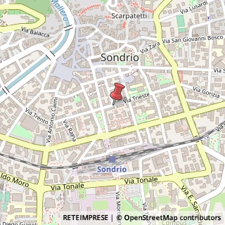 Mappa Via Trieste, 20, 23100 Sondrio, Sondrio (Lombardia)