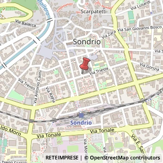 Mappa Via Trieste, 3, 23100 Sondrio, Sondrio (Lombardia)