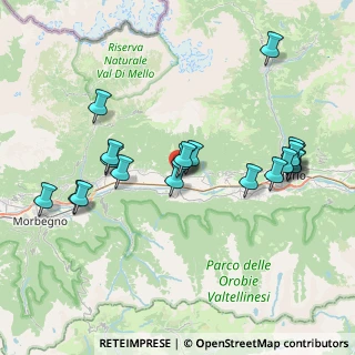 Mappa Via Giuseppe Garibaldi, 23010 Berbenno di Valtellina SO, Italia (7.9115)