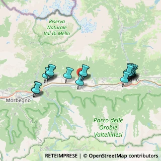 Mappa Via Giuseppe Garibaldi, 23010 Berbenno di Valtellina SO, Italia (7.7155)