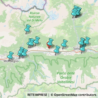 Mappa Via Fontana Savia, 23010 Berbenno di Valtellina SO, Italia (9.8895)