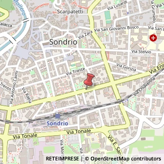 Mappa Via Nazario Sauro, 58/60, 23100 Sondrio, Sondrio (Lombardia)