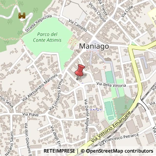 Mappa Via Dante Alighieri, 19, 33085 Maniago, Pordenone (Friuli-Venezia Giulia)
