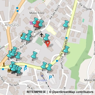 Mappa Piazza S. Vito, 38010 Andalo TN, Italia (0.14615)
