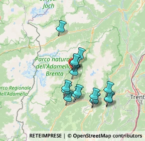 Mappa Via Roncag, 38080 Carisolo TN, Italia (11.87118)