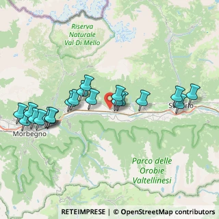 Mappa Via Valeriana, 23010 Berbenno di Valtellina SO, Italia (8.0655)