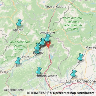 Mappa 32010 Ponte Nelle Alpi BL, Italia (13.92333)