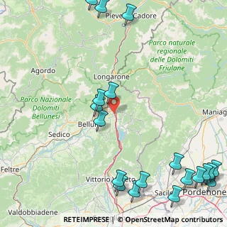 Mappa 32010 Ponte Nelle Alpi BL, Italia (24.93842)