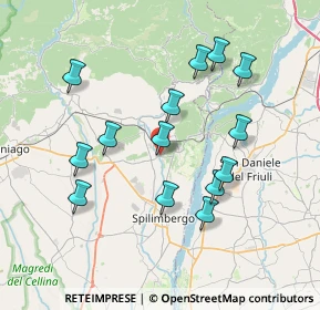 Mappa SP34, 33094 Pinzano al Tagliamento PN, Italia (7.12786)