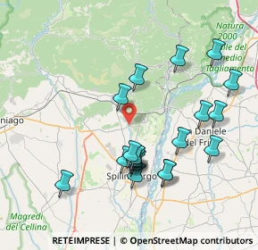 Mappa SP34, 33094 Pinzano al Tagliamento PN, Italia (7.5165)